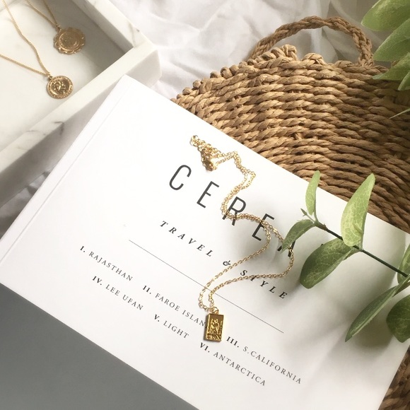 Dainty Saint Christopher Dog Tag Necklace - Picture 3 of 8